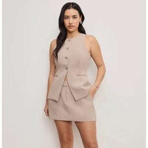 Good American Luxe Suiting Mini Skirt